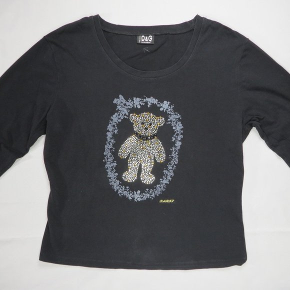 Dolce Gabbana Womens Top T-Shirt L Teddy Bear - Picture 8 of 9